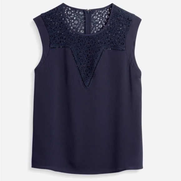 Dardie Lace Inset Blouse - Picture 1 of 4